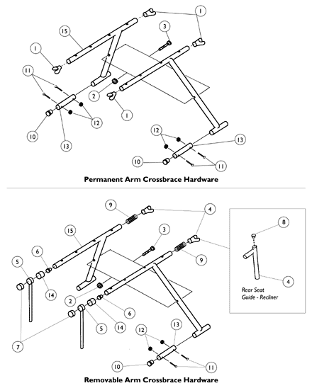 Crossbraces and Hardware