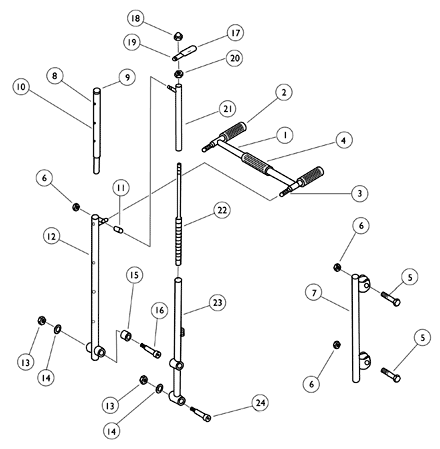 Reclining Back Hardware