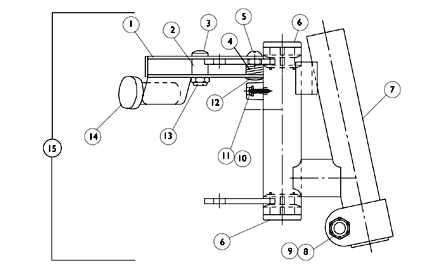 Footrest Support Assembly - 93M2 / H93M2