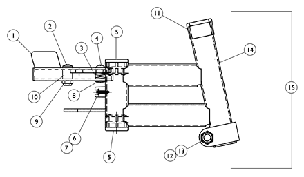 Footrest Support Assembly - H93E