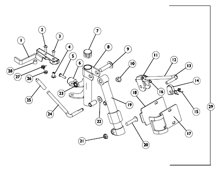 Legrest Support Assembly H904M