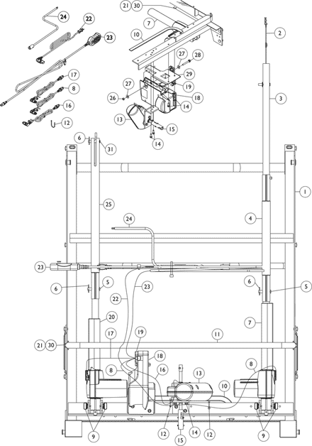 5490IVC Foot Spring