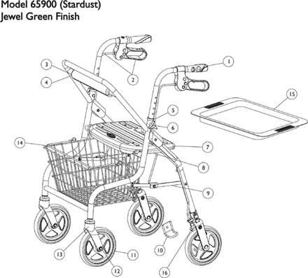 Rollator (Four Wheeled)