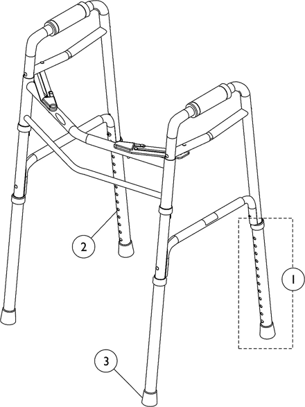 Walker (Dual Release Bariatric - Model 6441-A)