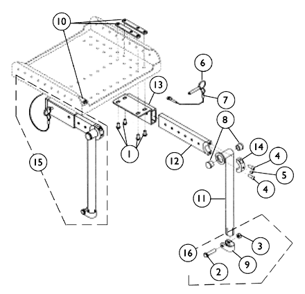 ContourU Adjustable Legrest Tops