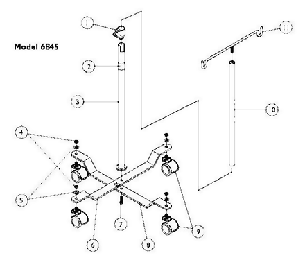 I.V. Stand - 6845