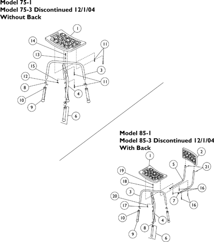 Shower Chair (Compact Blow Molded)