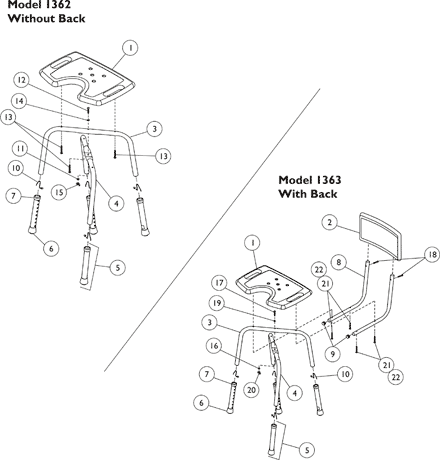 Shower Chair (Hygienic)