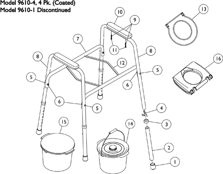 Safeguard Commode without Back Tube