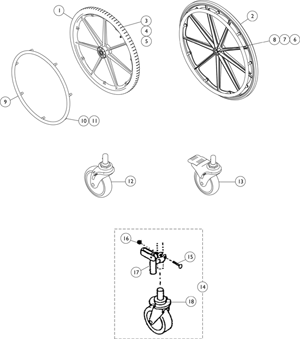 Rehab Shower/Commode Chair