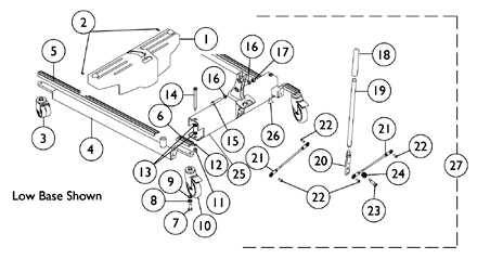 Base Assembly - RPL/RPA 450-1