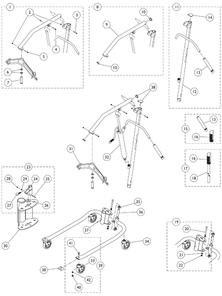 Hydraulic Patient Lift - 9805/9805P