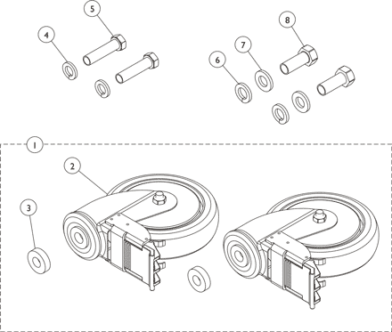 Locking Caster Kit