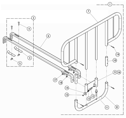 Half Length Bed Rails