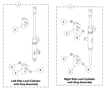 Lock Cylinder with Stop Assembly