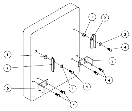 Solid Back Mounting Hardware