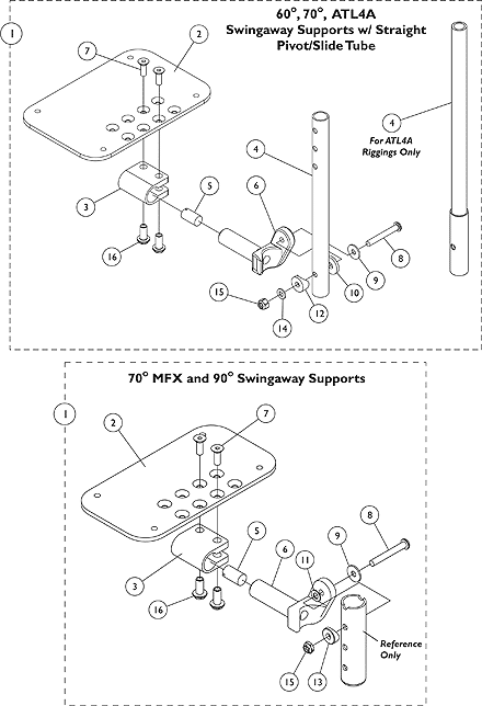 AT5543 Adjustable Angle Footplates