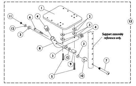 AT5043 Flip-Up Footplates