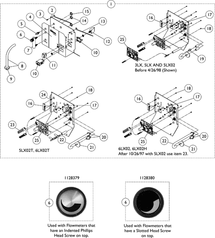 Control Panel and P.C. Board (Non Platinum 5 Models Before 12/15/00)