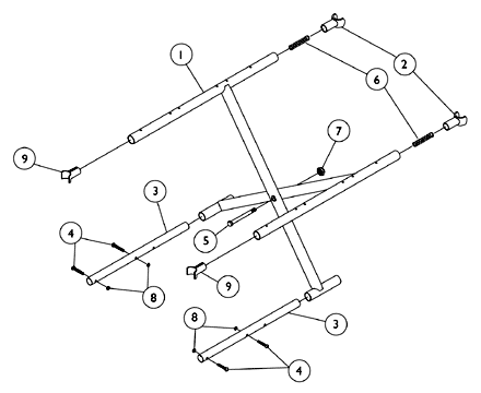 Crossbraces and Hardware - All Permanent Arm Chairs