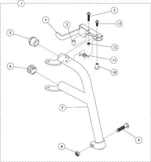 Footrest Support Assembly