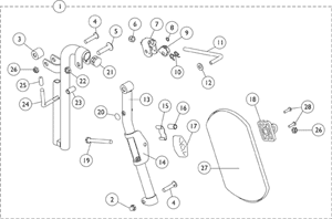 Legrest Support Assembly