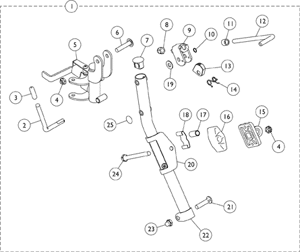 Legrest Support Assembly