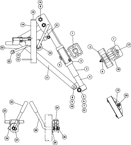 Legrest Support Assembly