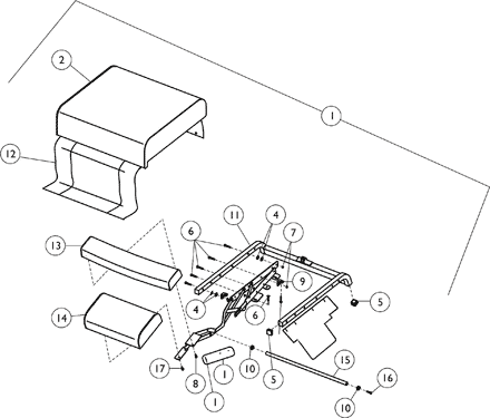 Seat and Ottoman - 6908A