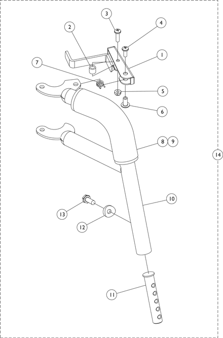 Footrest Support Assembly