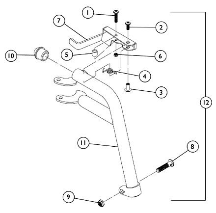 Footrest Support Assembly