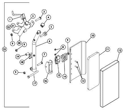 Legrest Support Assembly