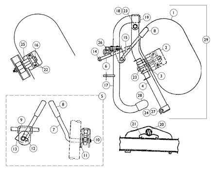 Legrest Support Assembly