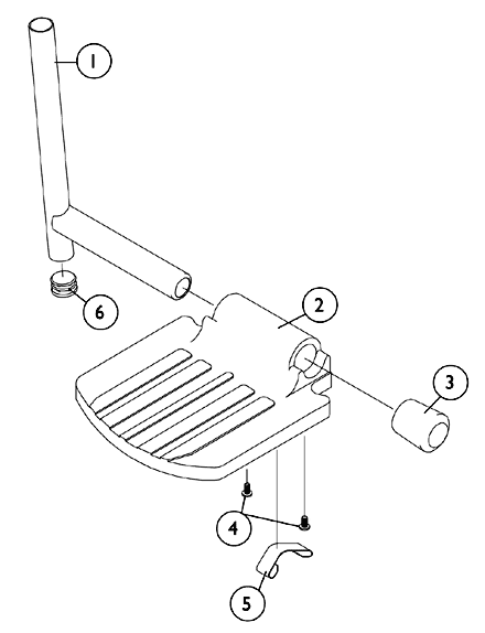 Pivot Slide Tube with Footplate