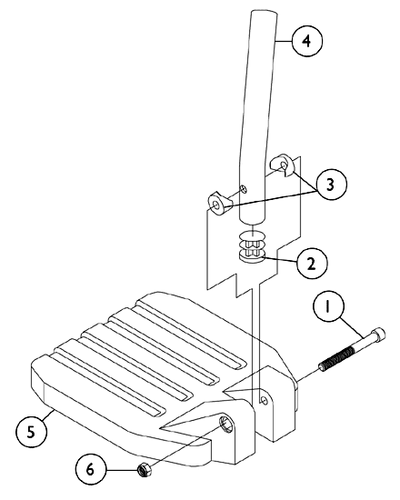 Pivot Slide Tube with Footplate