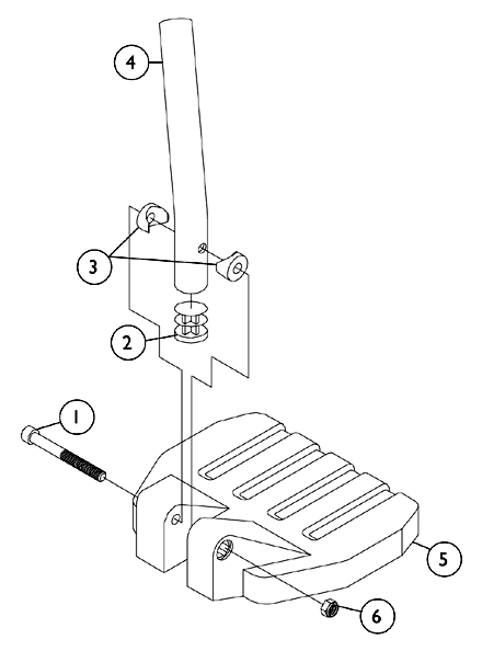 Pivot Slide Tube with Footplate