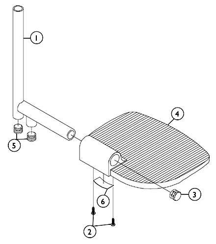 Pivot Slide Tube with Footplate