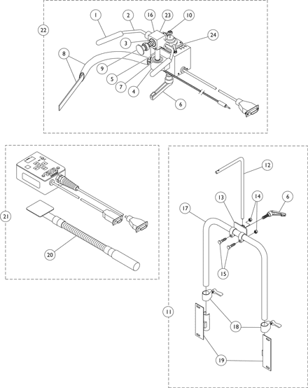 MKIII R.I.M. Head Control and Mounting Hardware