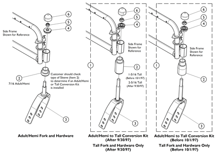 Forks and Hardware - 9000XDT - Adult/Hemi and Tall