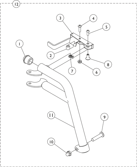 Footrest Support Assembly