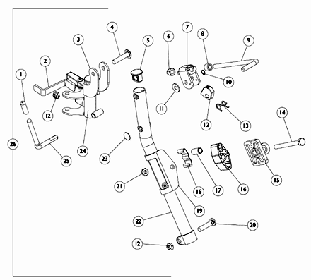 Legrest Support Assembly