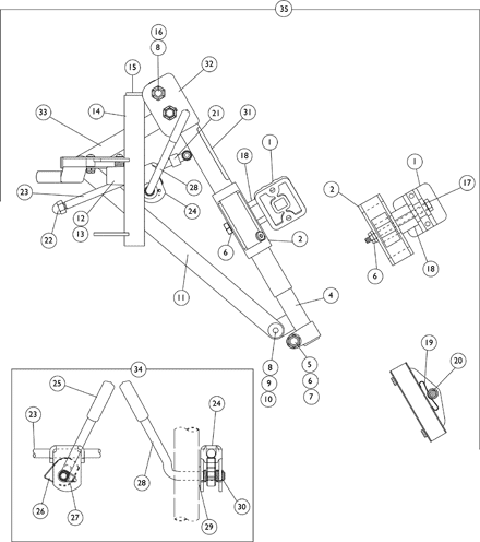 Legrest Support Assembly