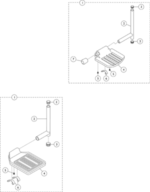 Pivot Slide Tube with Footplate