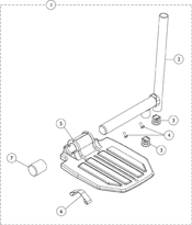 Pivot Slide Tube with Footplate