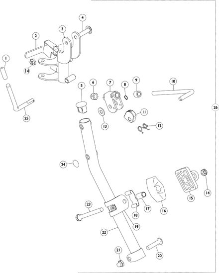 Legrest Support Assembly