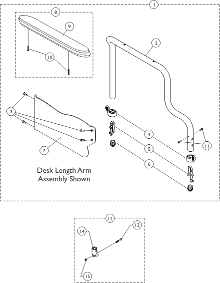 9000XT & 9000XDT Removable Space Saver Fixed Height Arms