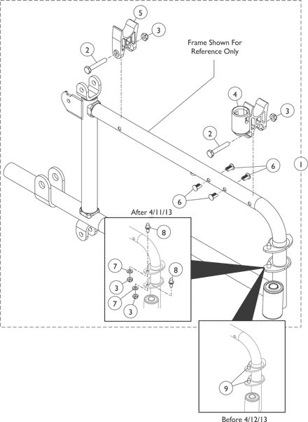 Frame Hardware - 9000XT Recliner