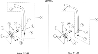 Back Canes - Standard with Grip - 9000SL