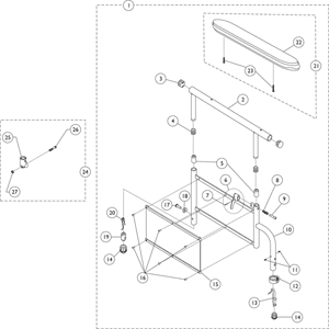 9000XT, 9000XDT & 9000XT Recliner Non-Removable Arms