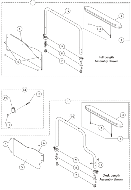 9000XT Removable Conventional Fixed Height Arms